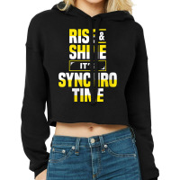 Womens Synchro Time Synchronized Swimming Artistic Swimmer Apparel V N Cropped Hoodie | Artistshot