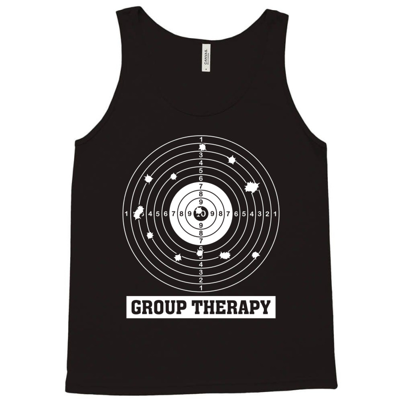 Group Therapy Shooting Range Funny Rifle Hunting T Shirt Birthday Gift Tank Top | Artistshot