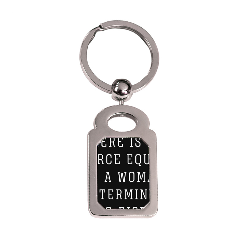 Quote Silver Rectangle Keychain | Artistshot