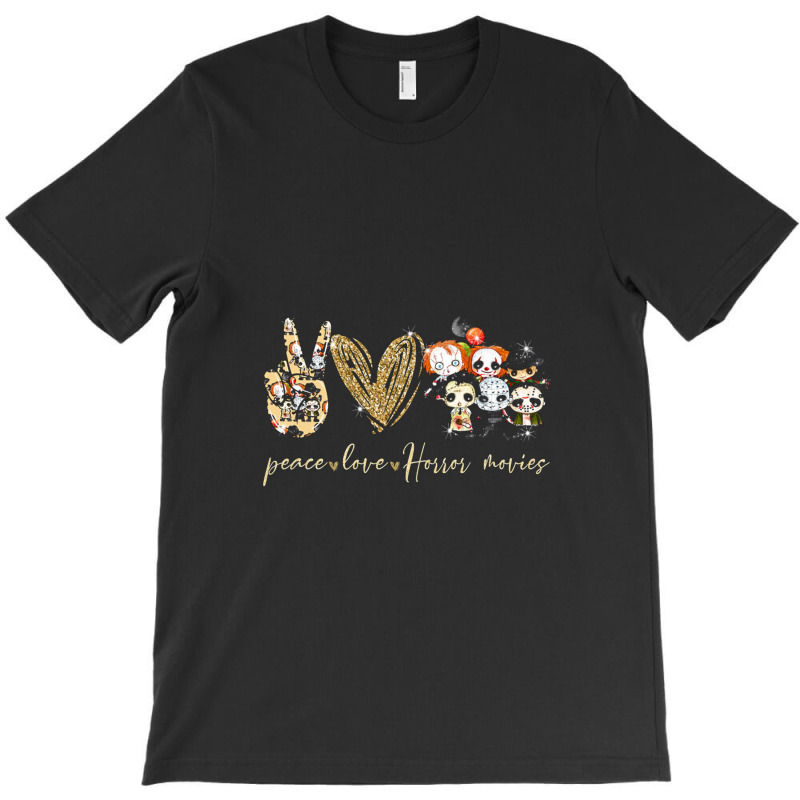 Peace Love Horror T-shirt | Artistshot