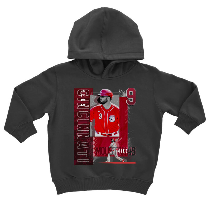 Mike Moustakas  Baseball Paper Poster Reds 2 Toddler Hoodie | Artistshot