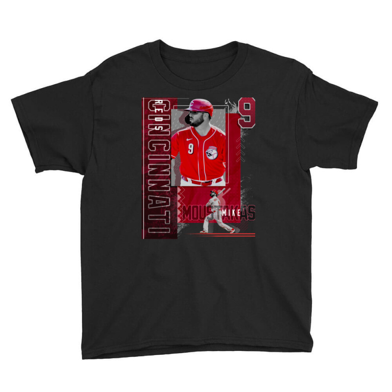 Mike Moustakas  Baseball Paper Poster Reds 2 Youth Tee | Artistshot