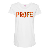 Profe Spanish Teacher Latin Professor T Shirt Maternity Scoop Neck T-shirt | Artistshot