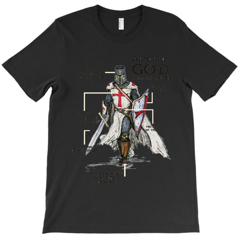 Templar Shield Cross Medieval Warrior Sword Knights Templar Armor Of G T-shirt | Artistshot