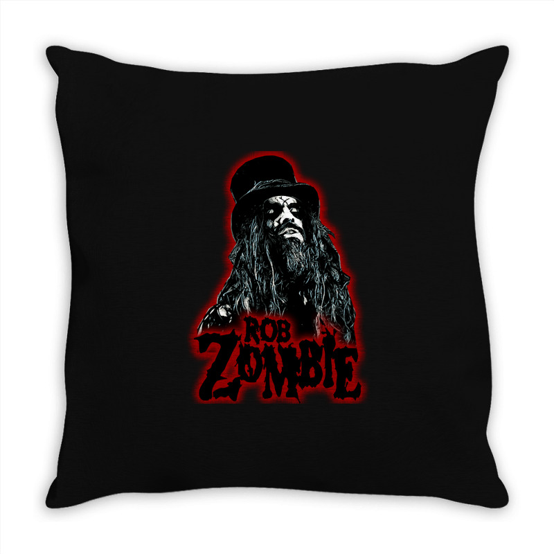 Rob Zombie, Rob Zombie Painting, Rob Zombie Art, Rob Zombie Vinatge, T Throw Pillow | Artistshot