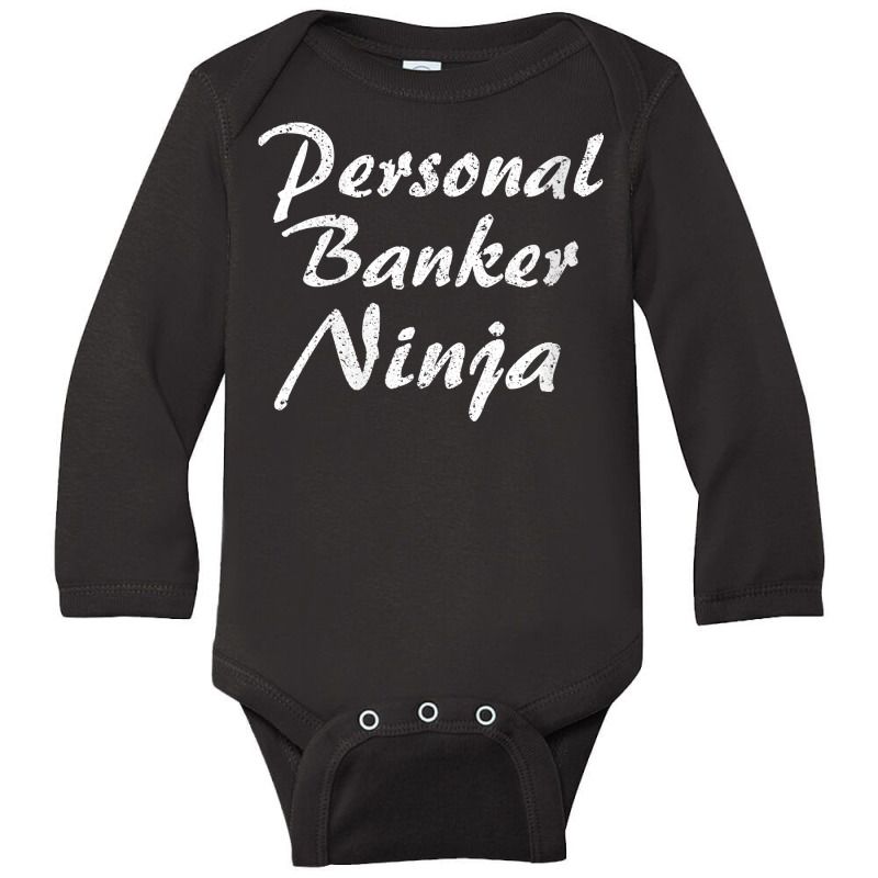 Womens Personal Banker Tshirt Job Occupation Funny Work Title V Neck T Long Sleeve Baby Bodysuit by zhypapunazhae | Artistshot