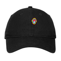 Mushroom With Rainbow Outline Adjustable Cap | Artistshot