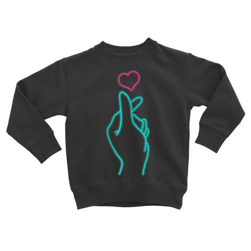 Womens K-pop Heart Hand Symbol K-drama Korean Pop Music Fan Toddler Sweatshirt by Kosdapen517 | Artistshot