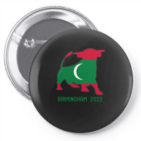 Maldives Commonwealth Bull Pin-back Button | Artistshot