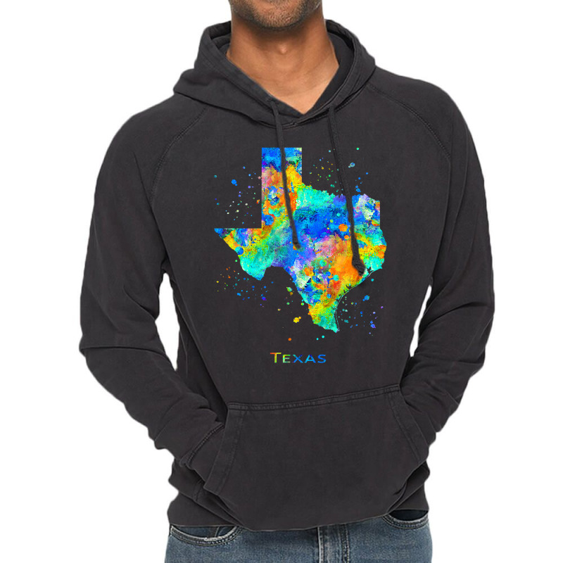 Texas Map T Shirt Vintage Hoodie | Artistshot