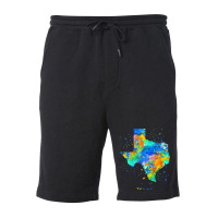 Texas Map T Shirt Fleece Short | Artistshot