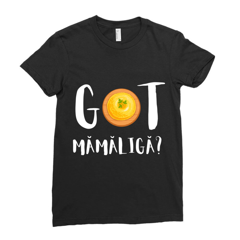 Mamaliga Romanian Moldovan Porridge Polenta Romania Long Sleeve T Shir Ladies Fitted T-Shirt by cm-arts | Artistshot