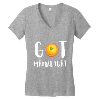 Mamaliga Romanian Moldovan Porridge Polenta Romania Long Sleeve T Shir Women's V-neck T-shirt | Artistshot