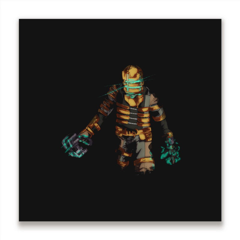 Dead Space, Dead Space Art,  Dead Space Painting, Dead Space Vintage,  Metal Print Square | Artistshot