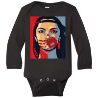 Mmiw Awareness Indigenous Woman Art Stolen Sisters Long Sleeve Baby Bodysuit | Artistshot