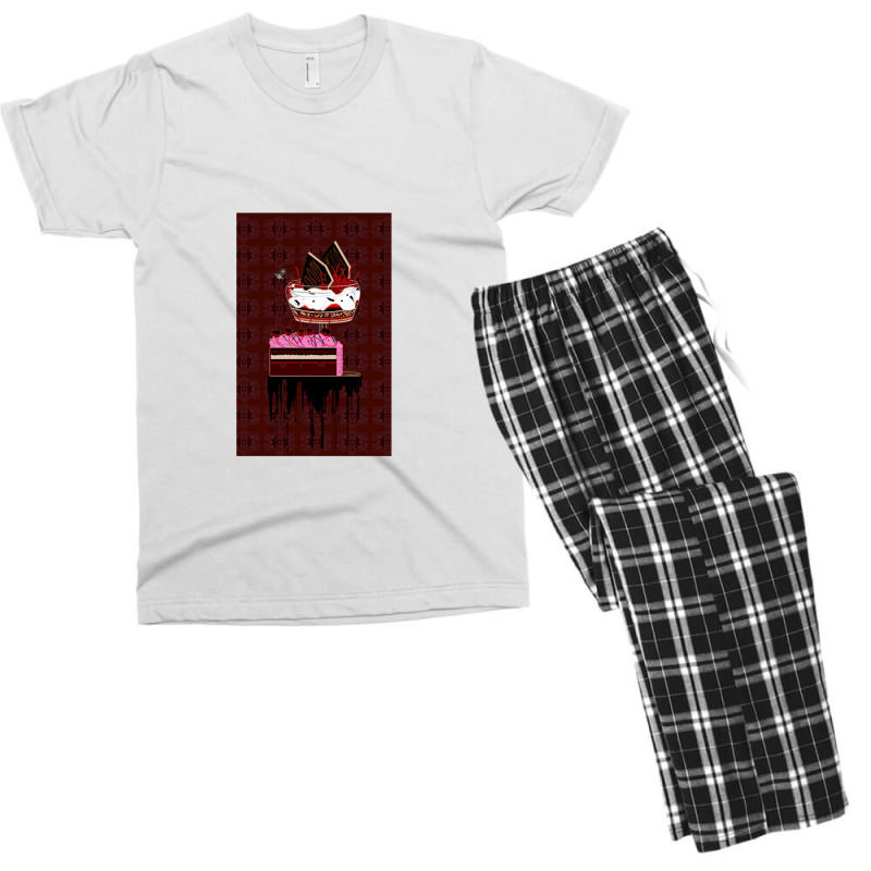 Chocolate Cherry Pie Men's T-shirt Pajama Set | Artistshot