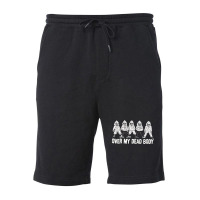 Over My Dead Body Fleece Short | Artistshot