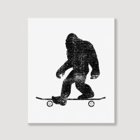 Skateboard Funny Longboard Gift T Shirt Portrait Canvas Print | Artistshot