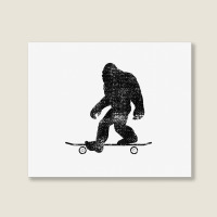 Skateboard Funny Longboard Gift T Shirt Landscape Canvas Print | Artistshot