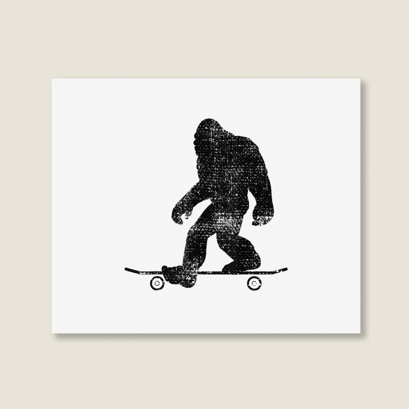 Skateboard Funny Longboard Gift T Shirt Landscape Canvas Print | Artistshot