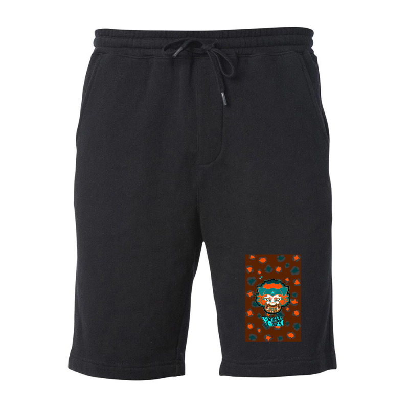 Mizz K Pretty Girls Teal N Orange Fleece Short | Artistshot