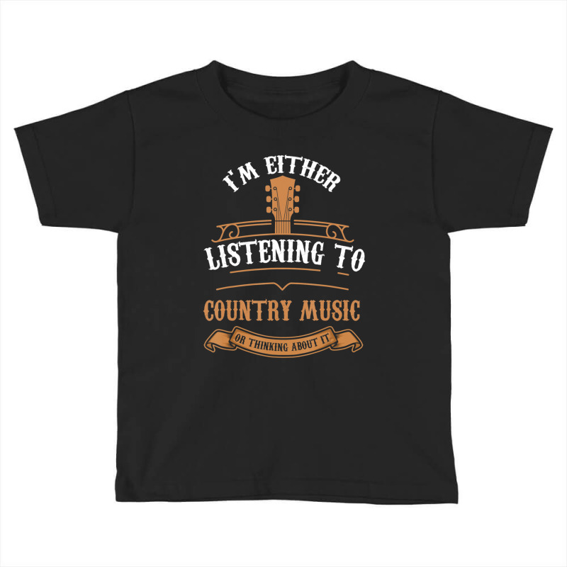 I Love Country Music Country Lover Saying Toddler T-shirt by cm-arts | Artistshot