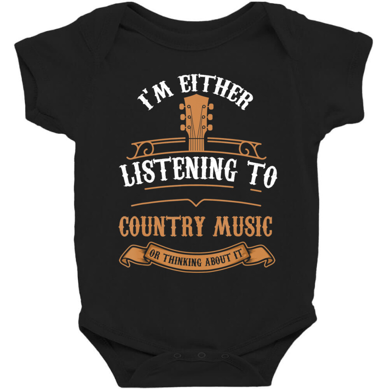 I Love Country Music Country Lover Saying Baby Bodysuit by cm-arts | Artistshot