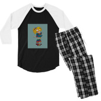 Rainboo Died Green Men's 3/4 Sleeve Pajama Set | Artistshot