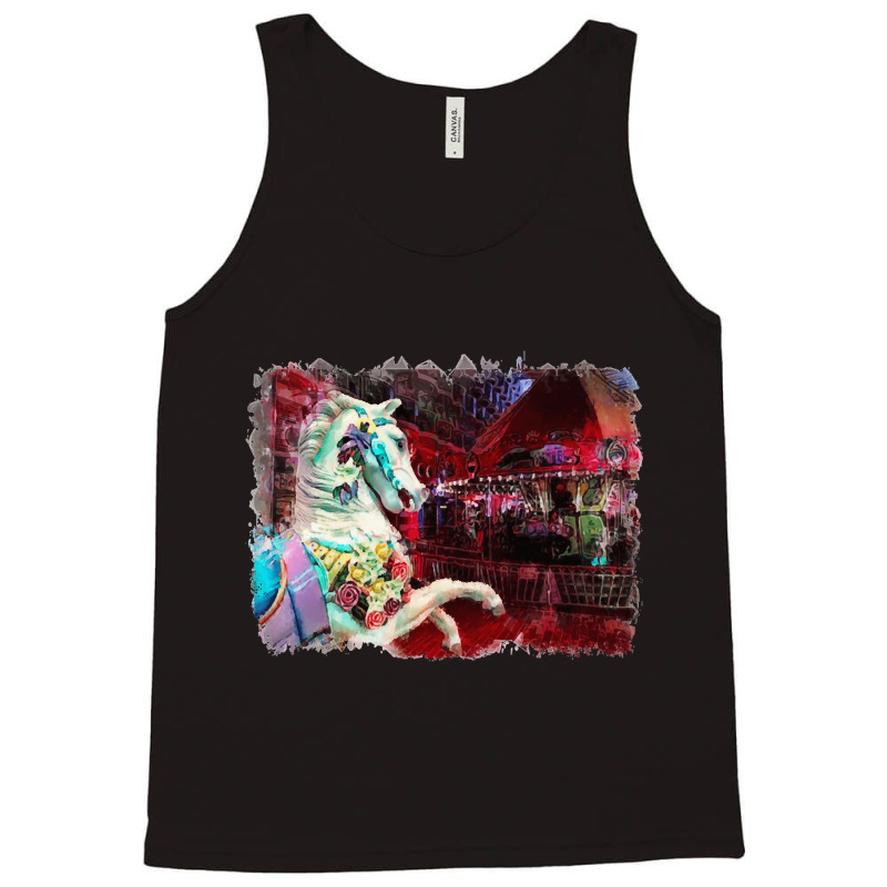 Carousel Horse, Carousel Horse Art, Carousel Horse Vintage, Carousel H Tank Top | Artistshot