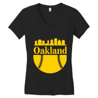 Oakland Baseball Women's V-neck T-shirt | Artistshot