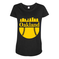 Oakland Baseball Maternity Scoop Neck T-shirt | Artistshot