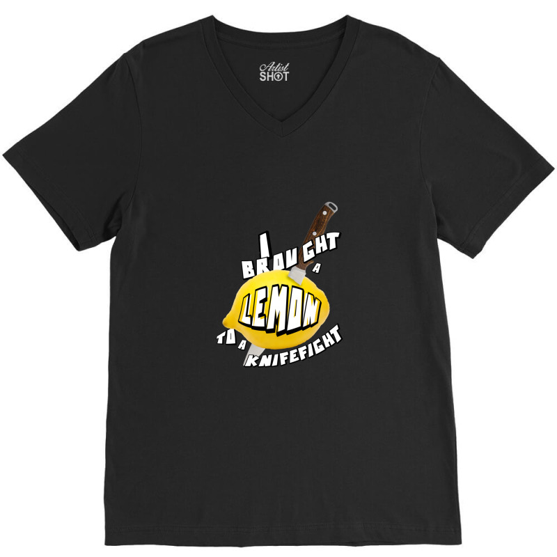 Lemon To A Knifefight .png V-neck Tee | Artistshot