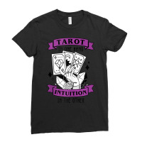 Tarot In One Hand Witch Divine Divination Fortune Tellers Tank Top Ladies Fitted T-shirt | Artistshot