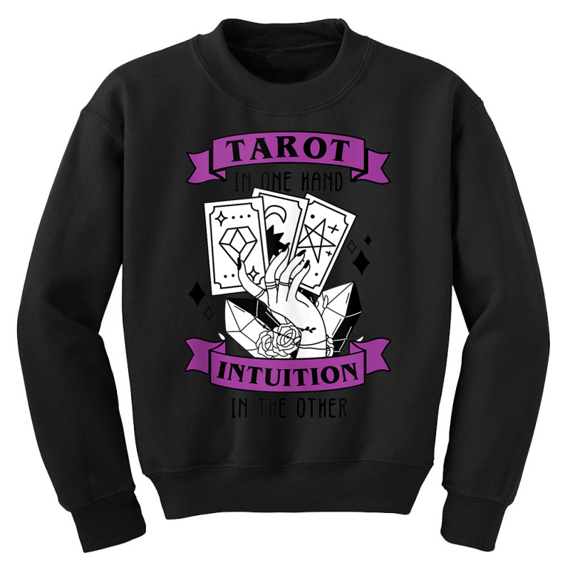 Tarot In One Hand Witch Divine Divination Fortune Tellers Tank Top Youth Sweatshirt by cm-arts | Artistshot