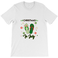 Christmas In July Flip Flops Summer T-shirt | Artistshot