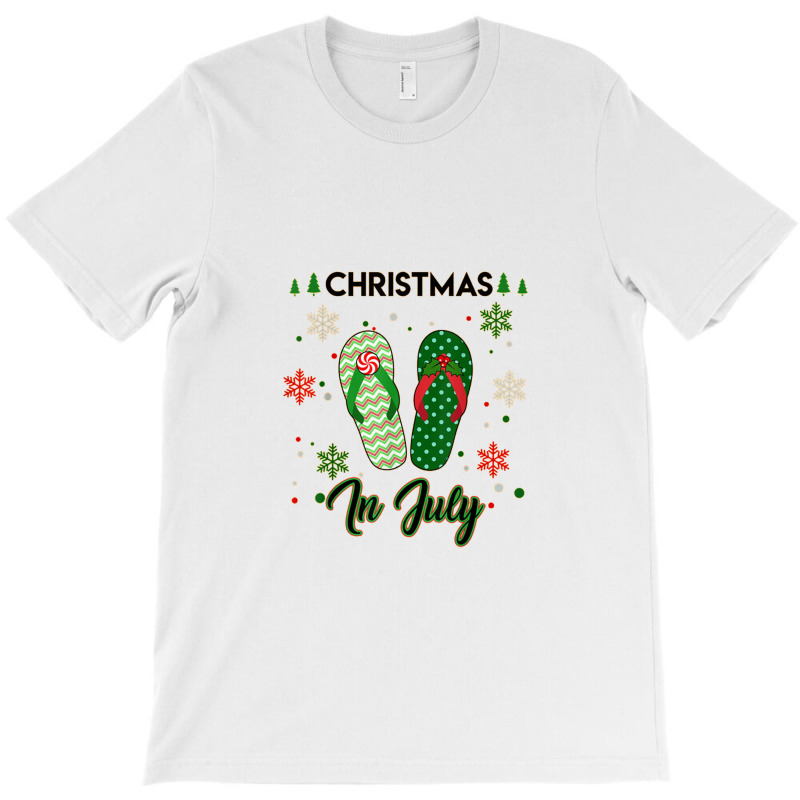 Christmas In July Flip Flops Summer T-shirt | Artistshot