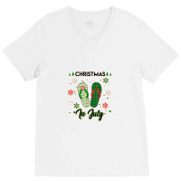 Christmas In July Flip Flops Summer V-neck Tee | Artistshot