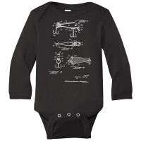 Fishing Lure, Fishing Lure Art, Fishing Lure Painting, Fishing Lure Vi Long Sleeve Baby Bodysuit | Artistshot