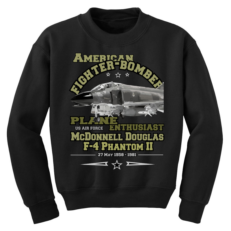 F-4 Phantom Ii Fighter Bomber Youth Sweatshirt by Kanmosrin52 | Artistshot