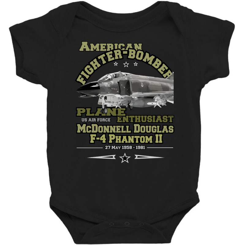 F-4 Phantom Ii Fighter Bomber Baby Bodysuit by Kanmosrin52 | Artistshot