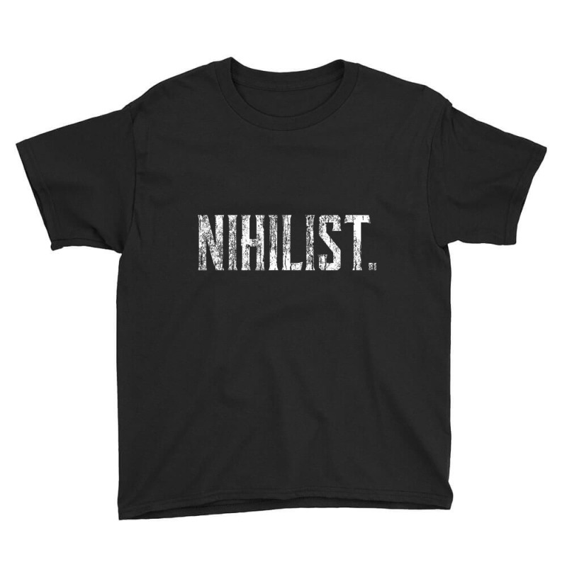 Nihilist Philosophy, Philosopher, Existential, Nihilism Youth Tee by Adcock Salmon | Artistshot