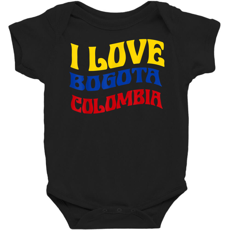 I Love Bogota Colombia Flag Map Colombian Pride Camiseta T Shirt Baby Bodysuit by cm-arts | Artistshot