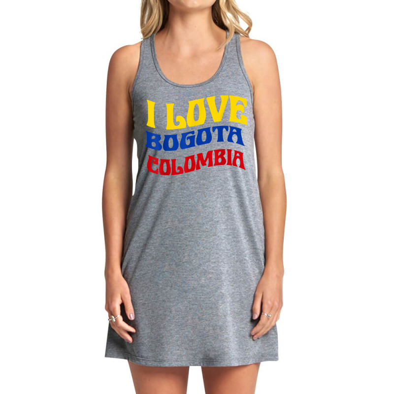 I Love Bogota Colombia Flag Map Colombian Pride Camiseta T Shirt Tank Dress by cm-arts | Artistshot