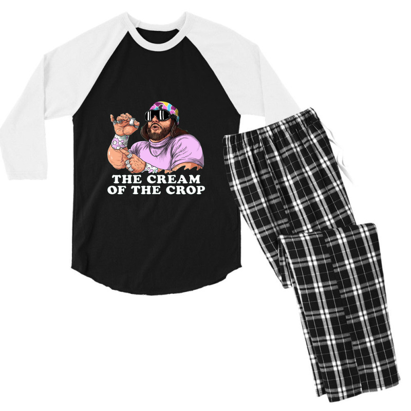 Cream Of The Crop T Shirtrandy Savage T Shirt By Frangorico Men's 3/4 Sleeve Pajama Set | Artistshot