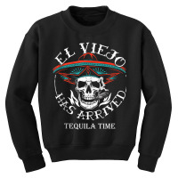 El Viejo Has Arrived Tequila Time Vintage Tank Top Youth Sweatshirt | Artistshot