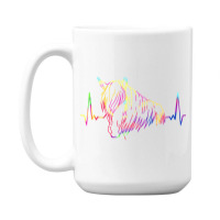 Colorful Haflinger, Colorful Haflinger Art, Colorful Haflinger Vintage 15 Oz Coffee Mug | Artistshot