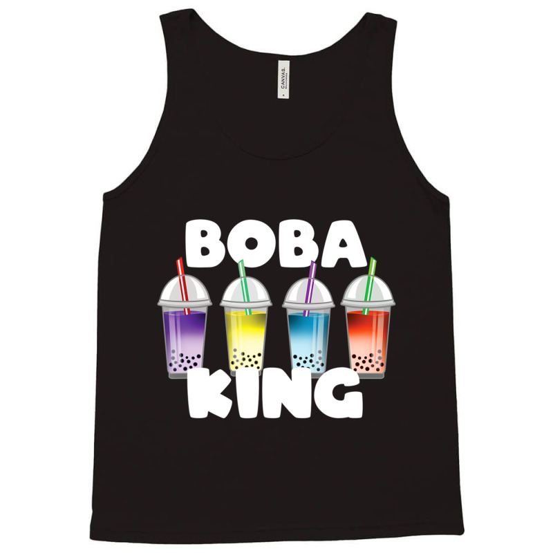 Boba King Tea Tapioca Boba Ball Drink Lover Tank Top by Coble Spellman | Artistshot