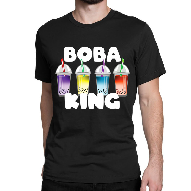 Boba King Tea Tapioca Boba Ball Drink Lover Classic T-shirt by Coble Spellman | Artistshot