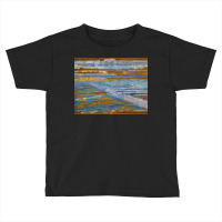 Piet View From The Dunes With Beach And Piers Domburg Toddler T-shirt | Artistshot