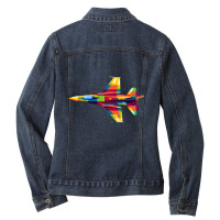 F-16 Fighting Falcon Ladies Denim Jacket | Artistshot